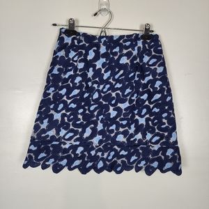 Sandro leopard knit mini skirt, size 1